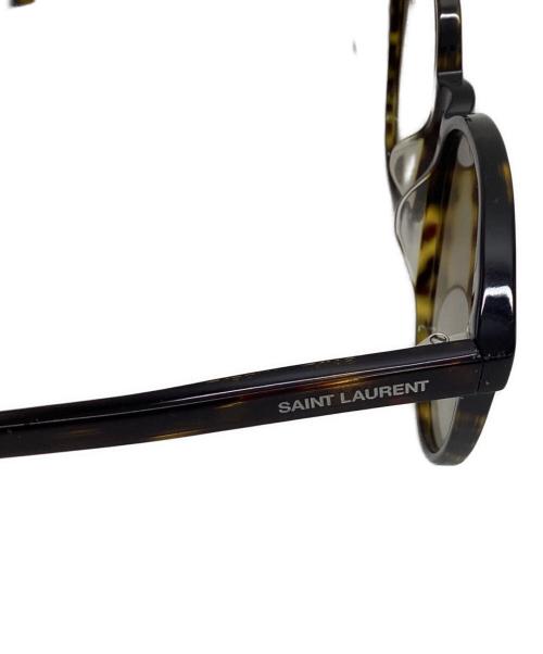 Saint Laurent Paris（サンローランパリ）Saint Laurent Paris (サンローランパリ) ラウンドシェイプサングラス ブラウン サイズ:57□16-145の古着・服飾アイテム