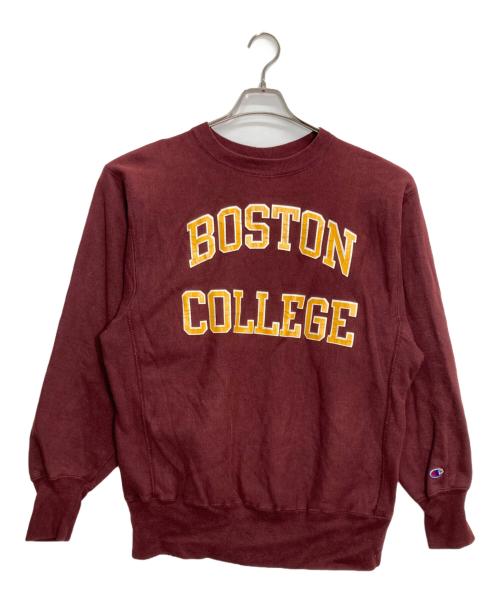 Champion REVERSE WEAVE（チャンピオン リバース ウィーブ）Champion REVERSE WEAVE (チャンピオン リバース ウィーブ) 90sBOSTONリバースウィーブスウェット レッド サイズ:Lの古着・服飾アイテム