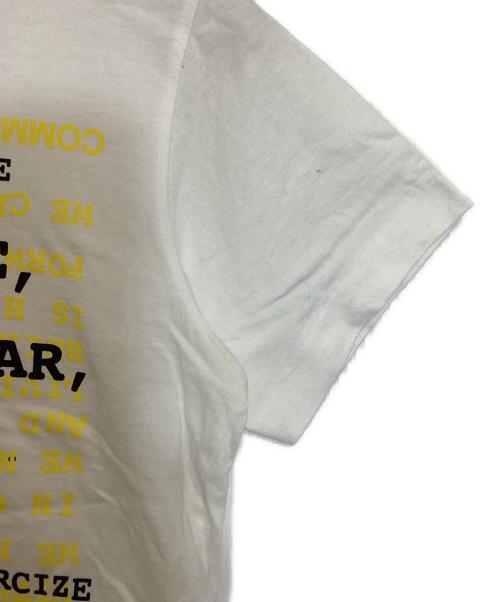 COMME des GARCONS（コムデギャルソン）COMME des GARCONS (コムデギャルソン) メッセージ プリントTシャツ ホワイト サイズ:Sの古着・服飾アイテム