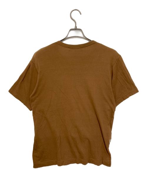 COMME des GARCONS SHIRT（コムデギャルソンシャツ）COMME des GARCONS SHIRT (コムデギャルソンシャツ) カットオフ切替Tシャツ ブラウン×ベージュ サイズ:Ｍの古着・服飾アイテム