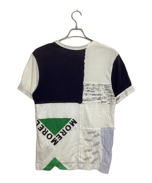 COMME des GARCONS SHIRT（コムデギャルソンシャツ）COMME des GARCONS SHIRT (コムデギャルソンシャツ) マルチ切替Tシャツ ネイビー×ホワイト サイズ:Mの古着・服飾アイテム