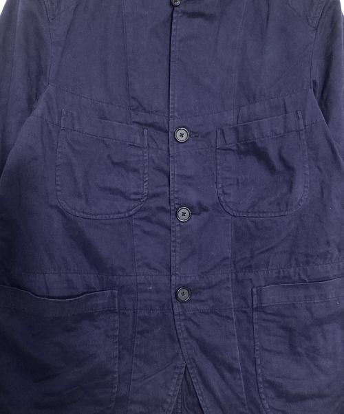 Engineered Garments（エンジニアド ガーメンツ）Engineered Garments (エンジニアド ガーメンツ) スタンドカラーモールスキンワークジャケット ネイビー サイズ:Ｍの古着・服飾アイテム