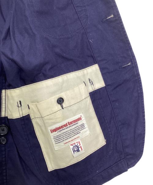 Engineered Garments（エンジニアド ガーメンツ）Engineered Garments (エンジニアド ガーメンツ) スタンドカラーモールスキンワークジャケット ネイビー サイズ:Ｍの古着・服飾アイテム