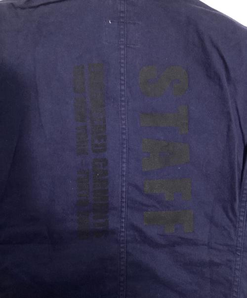 Engineered Garments（エンジニアド ガーメンツ）Engineered Garments (エンジニアド ガーメンツ) スタンドカラーモールスキンワークジャケット ネイビー サイズ:Ｍの古着・服飾アイテム