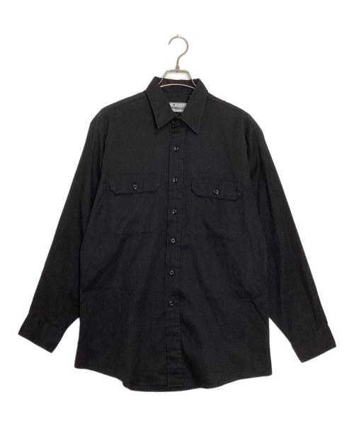 ROEBUCKS（ローバックス）ROEBUCKS (ローバックス) ヴィンテージダブルポケットシャツ ブラック サイズ:Lの古着・服飾アイテム