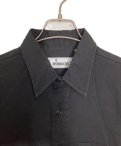 ROEBUCKS（ローバックス）ROEBUCKS (ローバックス) ヴィンテージダブルポケットシャツ ブラック サイズ:Lの古着・服飾アイテム