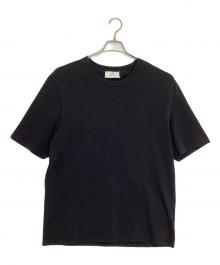 AMI PARIS（アミ パリス）の古着「ハートロゴ刺繍Tシャツ」｜ブラック