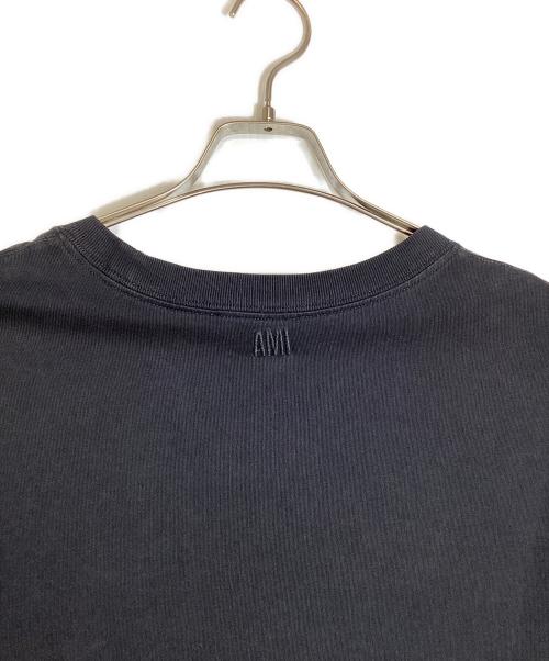 AMI PARIS（アミ パリス）AMI PARIS (アミ パリス) ハートロゴ刺繍Tシャツ ブラック サイズ:不明の古着・服飾アイテム