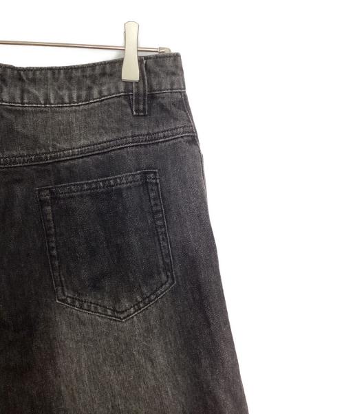 TAKE CARE（テイク ケア）TAKE CARE (テイク ケア) ダメージ加工クロップドデニムパンツ ブラック サイズ:Lの古着・服飾アイテム