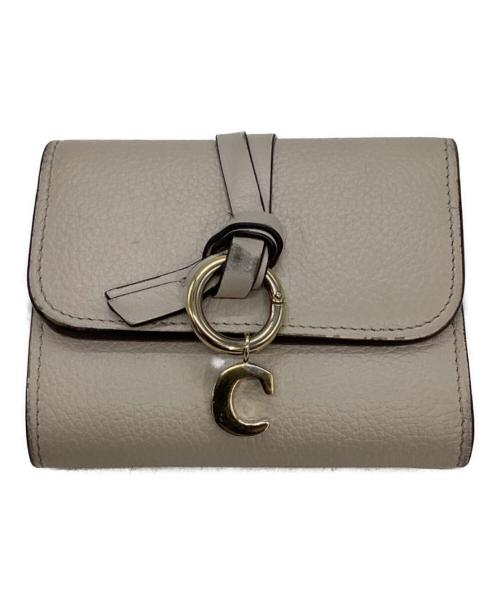 Chloe（クロエ）Chloe (クロエ) スモールトリフォールドアルファベットウォレット ベージュの古着・服飾アイテム