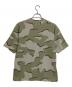 BEAMS T (ビームス ティー) Camo Waffle Henley Neck T-shirt/カモ ワッフル ヘンリー ネック ティーシャツ カーキ×ベージュ サイズ:S 未使用品：5000円