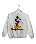 WITH AN ATTITUDE×DISNEYウィズ・アン・アティチュード×ディズニー）の古着「キャラクタープリントスウェット」｜ホワイト