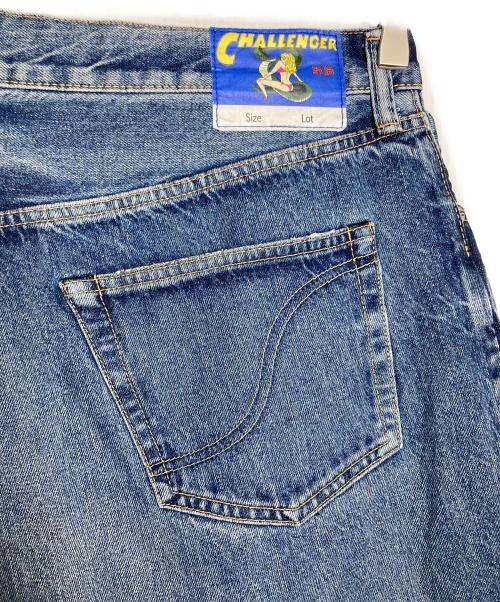 CHALLENGER（チャレンジャー）CHALLENGER (チャレンジャー) WIDE WASHED DENIM PANTS インディゴ サイズ:XLの古着・服飾アイテム