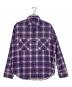 Subculture（サブカルチャー）の古着「COTTON CHECK SHIRT」｜パープル
