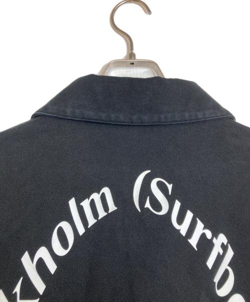 Stockholm Surfboard Club（ストックホルム サーフボード クラブ）Stockholm Surfboard Club (ストックホルム サーフボード クラブ) Work Jacket コットン ブルゾン ブラック サイズ:XLの古着・服飾アイテム