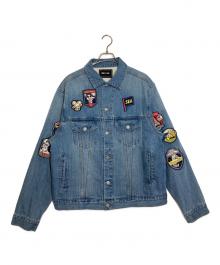 WIND AND SEA×DISNEY（ウィンダンシー×ディズニー）の古着「ワッペンデニムジャケット」｜インディゴ