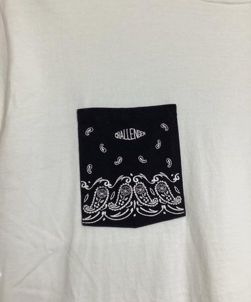 CHALLENGER（チャレンジャー）CHALLENGER (チャレンジャー) BANDANA POCKET TEE ホワイト サイズ:XLの古着・服飾アイテム