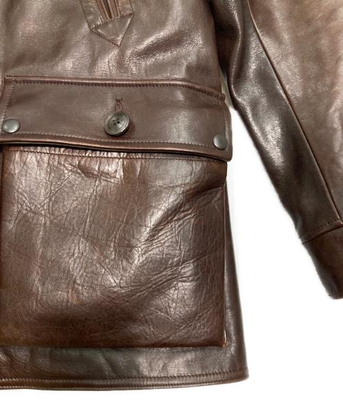 NIGEL CABOURN（ナイジェルケーボン）NIGEL CABOURN (ナイジェルケーボン) 襟ボアホースハイドカーコート ブラウン サイズ:50の古着・服飾アイテム