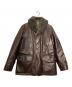 NIGEL CABOURN（ナイジェルケーボン）の古着「襟ボアホースハイドカーコート」｜ブラウン