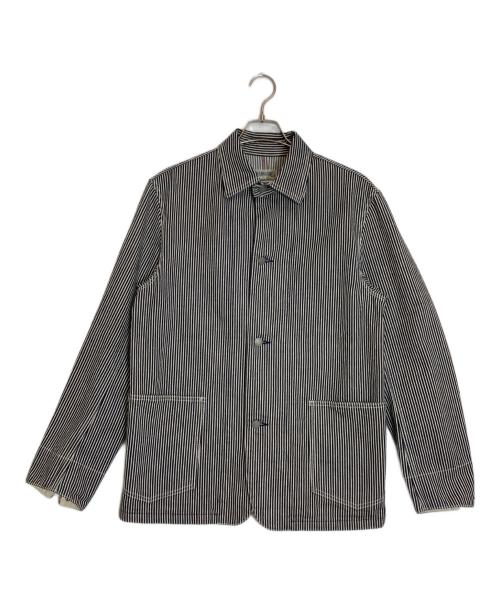 KOJIMA GENES（コジマジーンズ）KOJIMA GENES (コジマジーンズ) Basic Coverall ネイビー×ホワイト サイズ:Lの古着・服飾アイテム