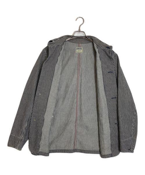 KOJIMA GENES（コジマジーンズ）KOJIMA GENES (コジマジーンズ) Basic Coverall ネイビー×ホワイト サイズ:Lの古着・服飾アイテム