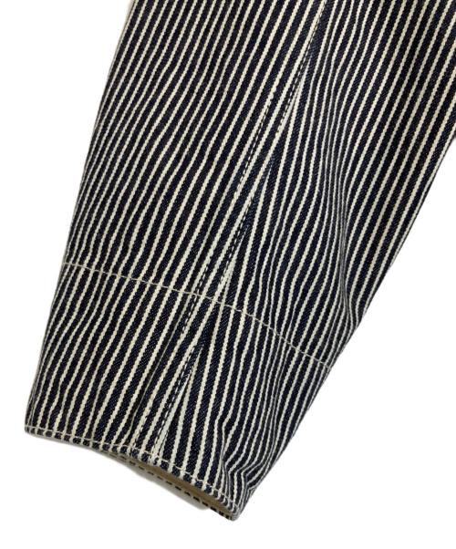 KOJIMA GENES（コジマジーンズ）KOJIMA GENES (コジマジーンズ) Basic Coverall ネイビー×ホワイト サイズ:Lの古着・服飾アイテム