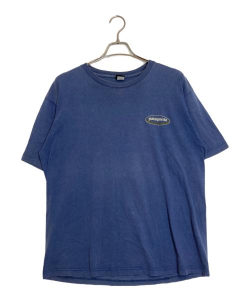 Patagonia（パタゴニア）Patagonia (パタゴニア) 00’s プリントTシャツ ブルー サイズ:Lの古着・服飾アイテム