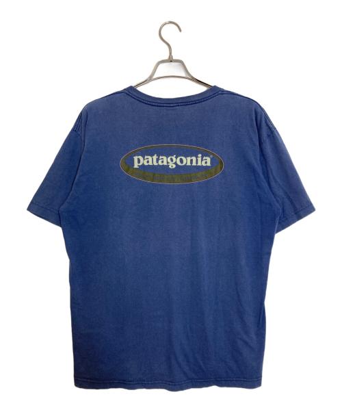 Patagonia（パタゴニア）Patagonia (パタゴニア) 00’s プリントTシャツ ブルー サイズ:Lの古着・服飾アイテム