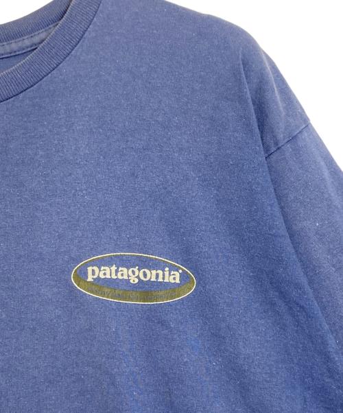 Patagonia（パタゴニア）Patagonia (パタゴニア) 00’s プリントTシャツ ブルー サイズ:Lの古着・服飾アイテム