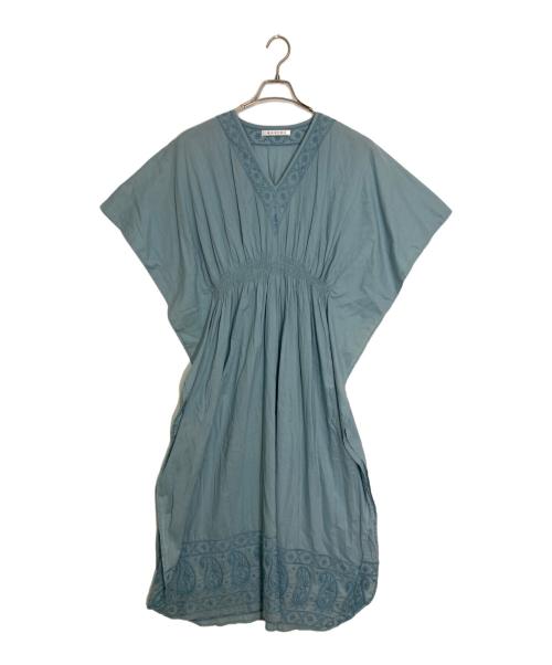 MARIHA（マリハ）MARIHA (マリハ) 草原の光のカフタンレースワンピース ブルー サイズ:不明の古着・服飾アイテム