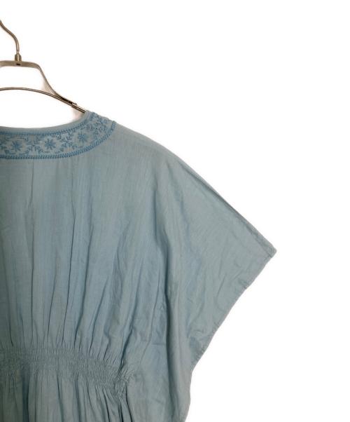 MARIHA（マリハ）MARIHA (マリハ) 草原の光のカフタンレースワンピース ブルー サイズ:不明の古着・服飾アイテム