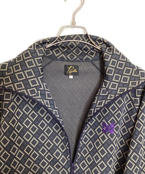 Needles（ニードルズ）Needles (ニードルズ) JOURNAL STANDARD (ジャーナルスタンダード) TRACK JACKET POLY SMOOTH ネイビー×グレー サイズ:Lの古着・服飾アイテム