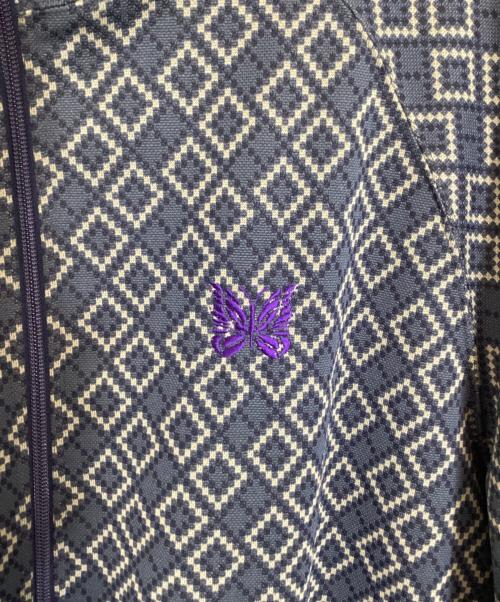 Needles（ニードルズ）Needles (ニードルズ) JOURNAL STANDARD (ジャーナルスタンダード) TRACK JACKET POLY SMOOTH ネイビー×グレー サイズ:Lの古着・服飾アイテム