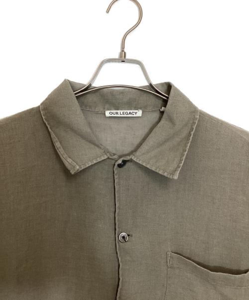 OUR LEGACY（アワーレガシー）OUR LEGACY (アワーレガシー) BOX SHIRT SHORTSLEEVE/ボックス シャツ ショートスリーブ グレー サイズ:50の古着・服飾アイテム