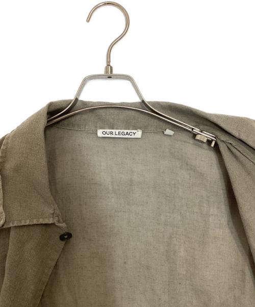 OUR LEGACY（アワーレガシー）OUR LEGACY (アワーレガシー) BOX SHIRT SHORTSLEEVE/ボックス シャツ ショートスリーブ グレー サイズ:50の古着・服飾アイテム