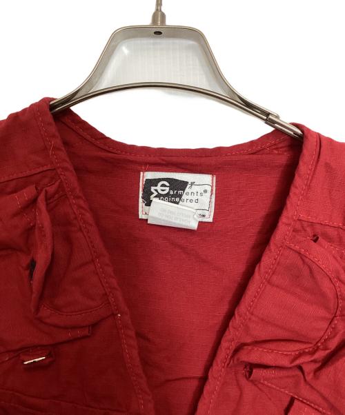 Engineered Garments（エンジニアド ガーメンツ）Engineered Garments (エンジニアド ガーメンツ) リップストップジップベスト レッド サイズ:Mの古着・服飾アイテム
