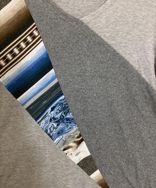 ISSEY MIYAKE MEN（イッセイミヤケメン）ISSEY MIYAKE MEN (イッセイミヤケメン) マルチ切替Tシャツ グレー サイズ:2の古着・服飾アイテム