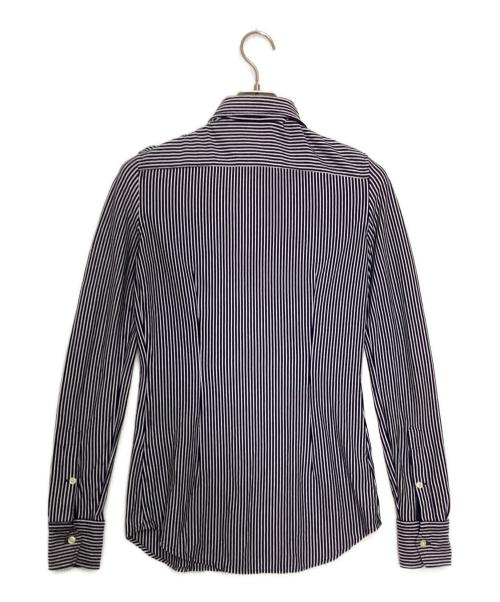 POLO RALPH LAUREN（ポロ・ラルフローレン）POLO RALPH LAUREN (ポロ・ラルフローレン) ストライプシャツ ネイビー×ホワイト サイズ:XSの古着・服飾アイテム