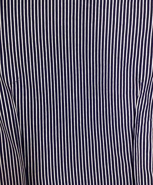 POLO RALPH LAUREN（ポロ・ラルフローレン）POLO RALPH LAUREN (ポロ・ラルフローレン) ストライプシャツ ネイビー×ホワイト サイズ:XSの古着・服飾アイテム