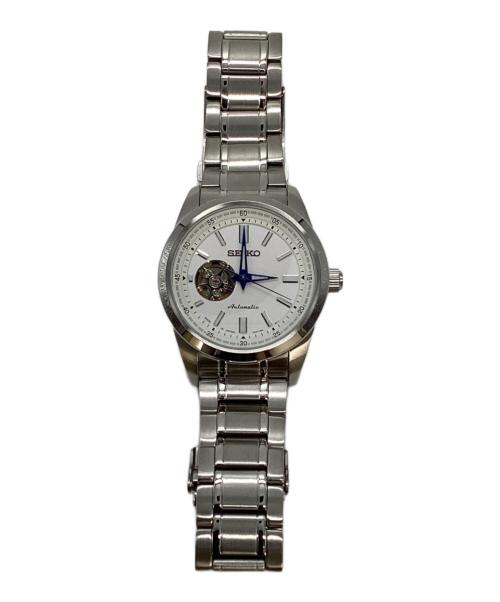 SEIKO（セイコー）SEIKO (セイコー) メカニカル オープンハート腕時計 ホワイトの古着・服飾アイテム