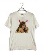 Hysteric Glamour×SKOLOCTヒステリックグラマー×スコロクト）の古着「HYSKORIC/T-SHIRT/ヒステリック ティーシャツ」｜ホワイト