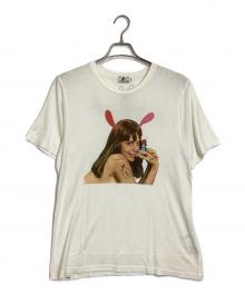 Hysteric Glamour×SKOLOCT（ヒステリックグラマー×スコロクト）の古着「HYSKORIC/T-SHIRT/ヒステリック ティーシャツ」｜ホワイト