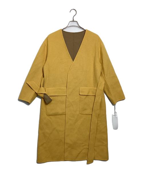 Diagram（ダイアグラム）Diagram (ダイアグラム) 配色リバーコート イエロー サイズ:36 未使用品の古着・服飾アイテム