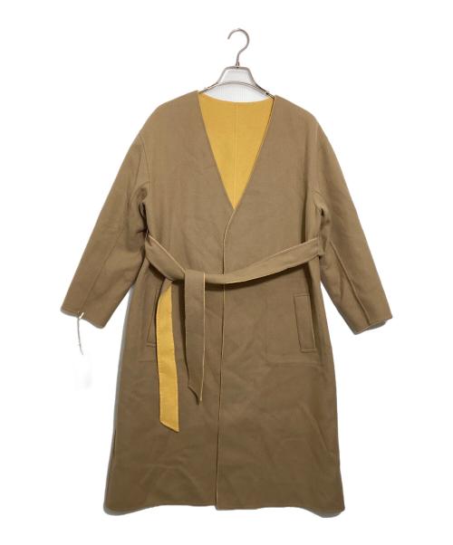 Diagram（ダイアグラム）Diagram (ダイアグラム) 配色リバーコート イエロー サイズ:36 未使用品の古着・服飾アイテム