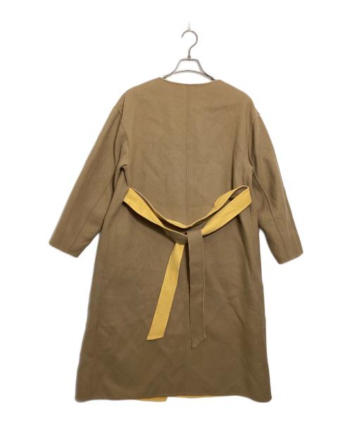 Diagram（ダイアグラム）Diagram (ダイアグラム) 配色リバーコート イエロー サイズ:36 未使用品の古着・服飾アイテム