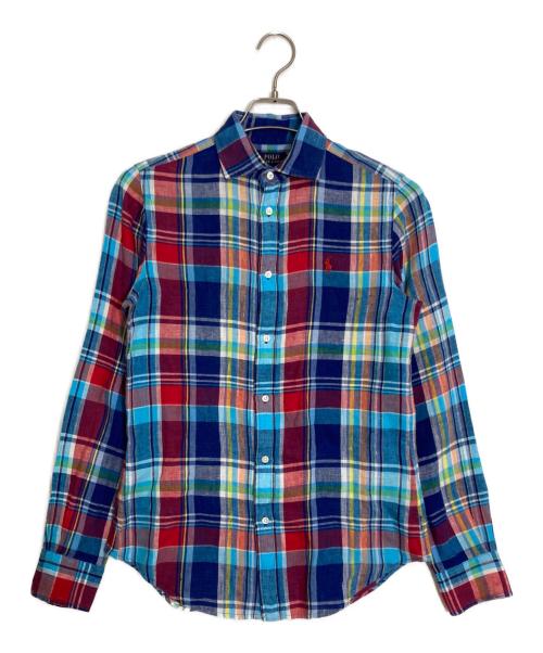 POLO RALPH LAUREN（ポロ・ラルフローレン）POLO RALPH LAUREN (ポロ・ラルフローレン) リネンシャツ ネイビー サイズ:Ｓの古着・服飾アイテム