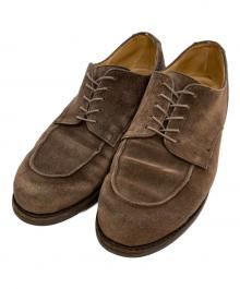 PARABOOT（パラブーツ）の古着「Uチップスウェードシューズ」｜ブラウン