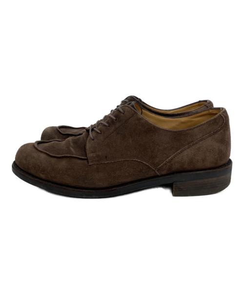 PARABOOT（パラブーツ）PARABOOT (パラブーツ) Uチップスウェードシューズ ブラウン サイズ:27の古着・服飾アイテム