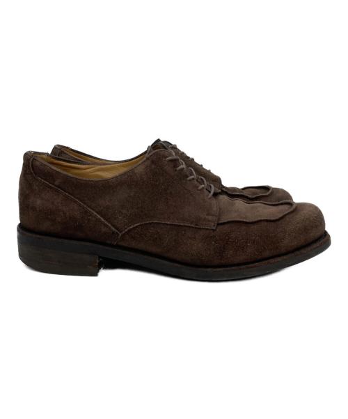 PARABOOT（パラブーツ）PARABOOT (パラブーツ) Uチップスウェードシューズ ブラウン サイズ:27の古着・服飾アイテム