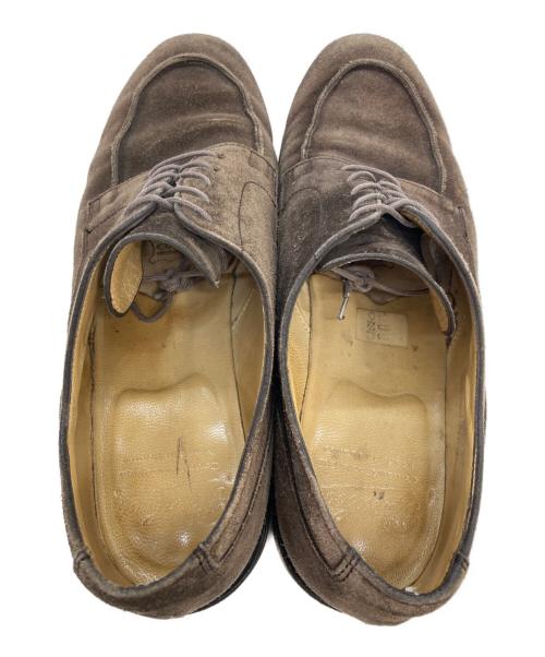 PARABOOT（パラブーツ）PARABOOT (パラブーツ) Uチップスウェードシューズ ブラウン サイズ:27の古着・服飾アイテム